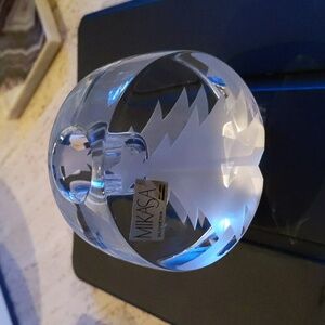 Mikasa Christmas Tree Etched Candle Holder